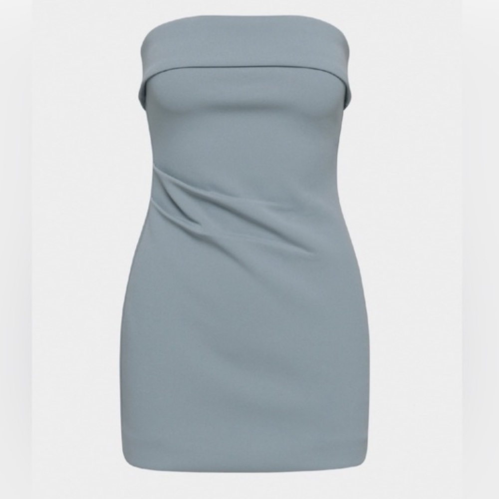 Aritzia Babaton FigureKnit Eyecatcher Mini Dress Blue Size Small